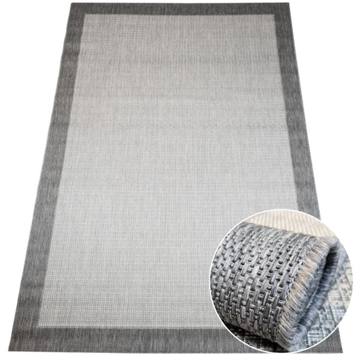 Dywan sznurkowy SIZAL - Balta 49001092 Krateczka szara #1