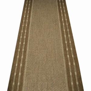 Chodnik antypoślizgowy żelowy Kropki Coffee szer. 100 cm