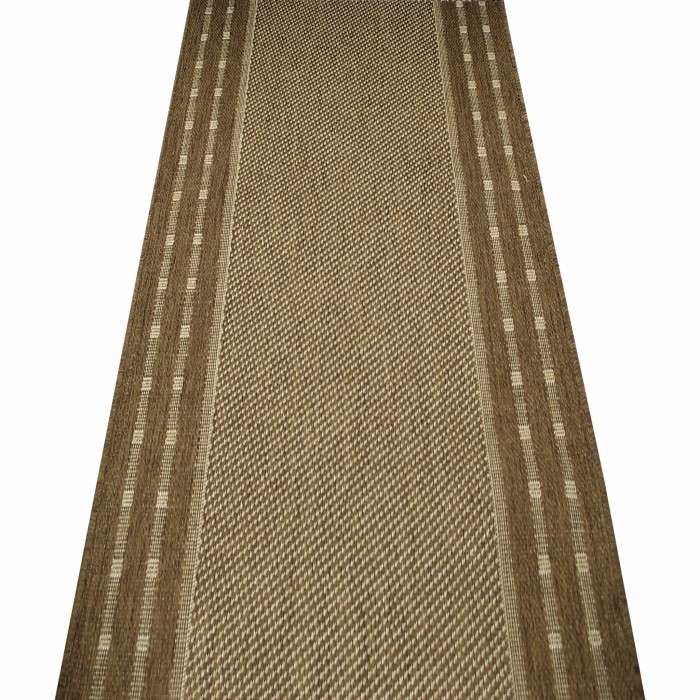 Chodnik antypoślizgowy żelowy Kropki Coffee szer. 100 cm