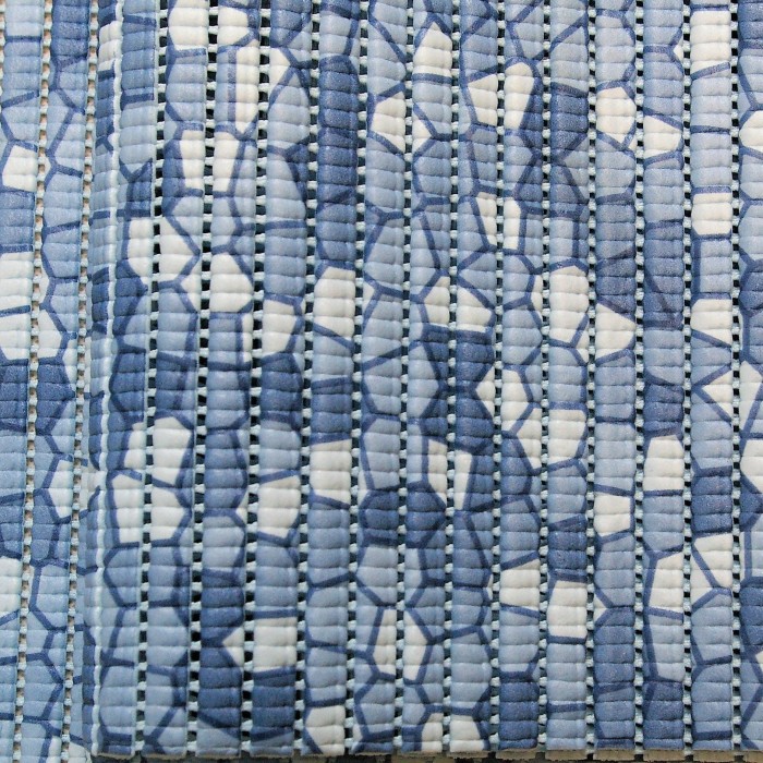 Mata łazienkowa na metry antypoślizgowa - Cętki Niebieskie #1