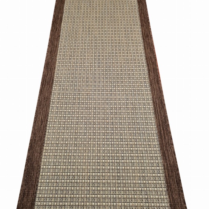 Chodnik sznurkowy Kratka Coffee szer. 80 cm