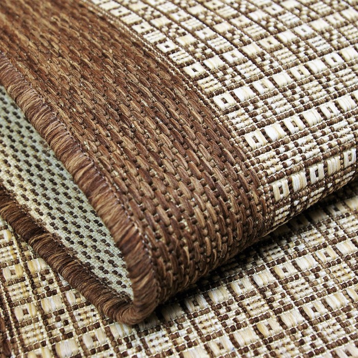 Chodnik sznurkowy Kratka Coffee szer. 80 cm #2