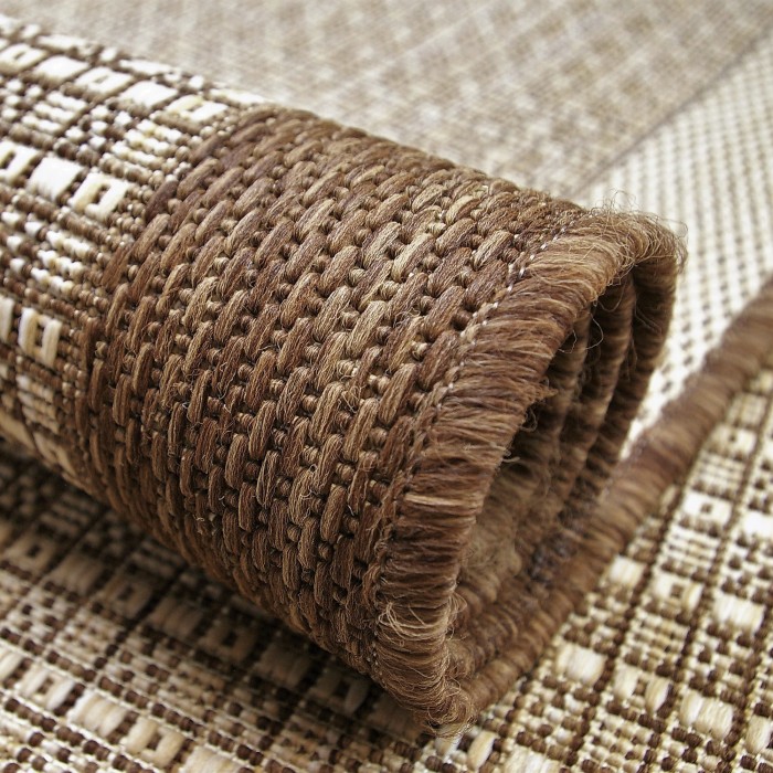 Chodnik sznurkowy Kratka Coffee szer. 80 cm #5