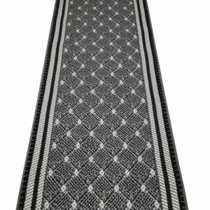 Chodnik dywanowy szary Bello do korytarza, szer. 100 cm
