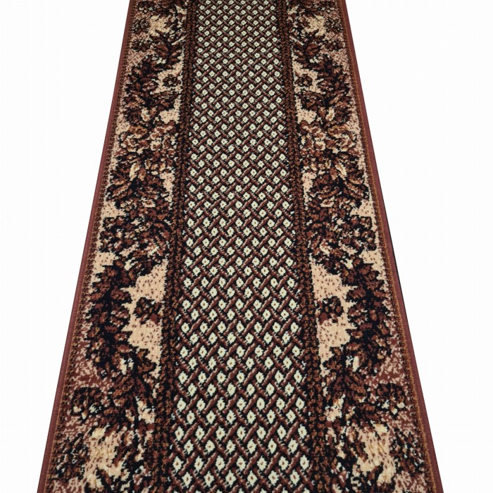 Chodnik dywanowy Gamma Brąz szer. 120 cm