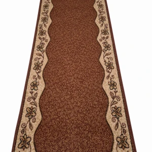 Chodnik dywanowy Riga brąz, szer. 100 cm 