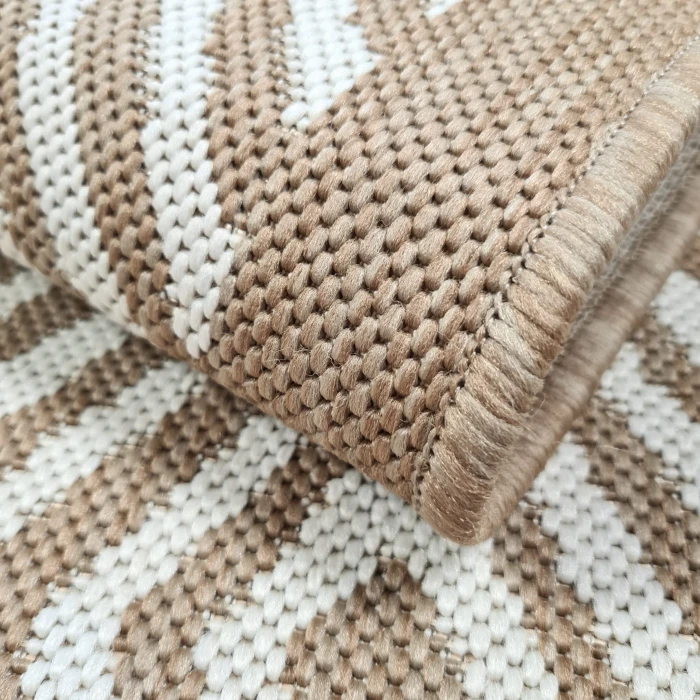 Chodnik sznurkowy Beżowy Romby szer. 67 cm #3