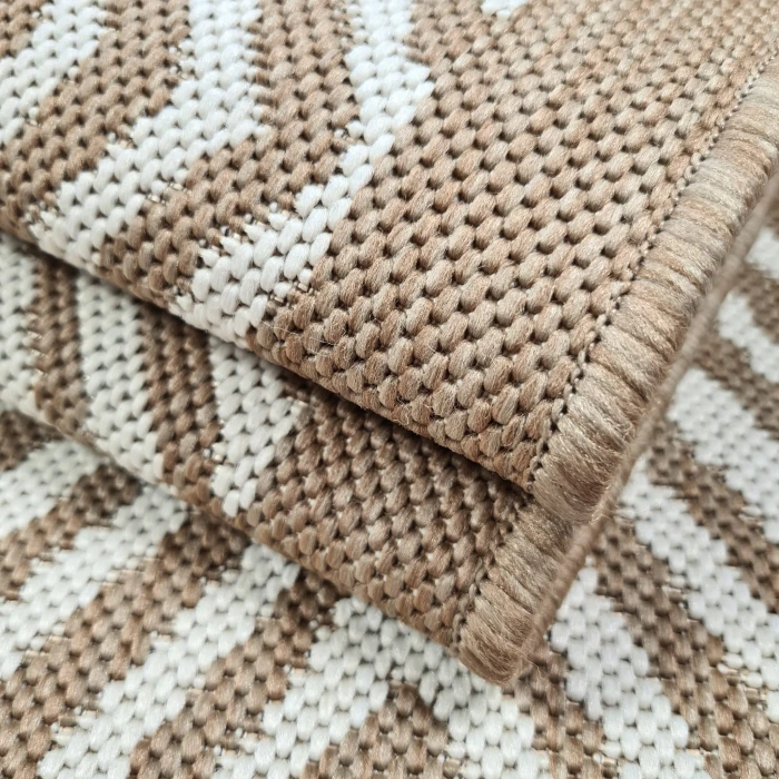 Chodnik sznurkowy Beżowy Romby szer. 80 cm #4