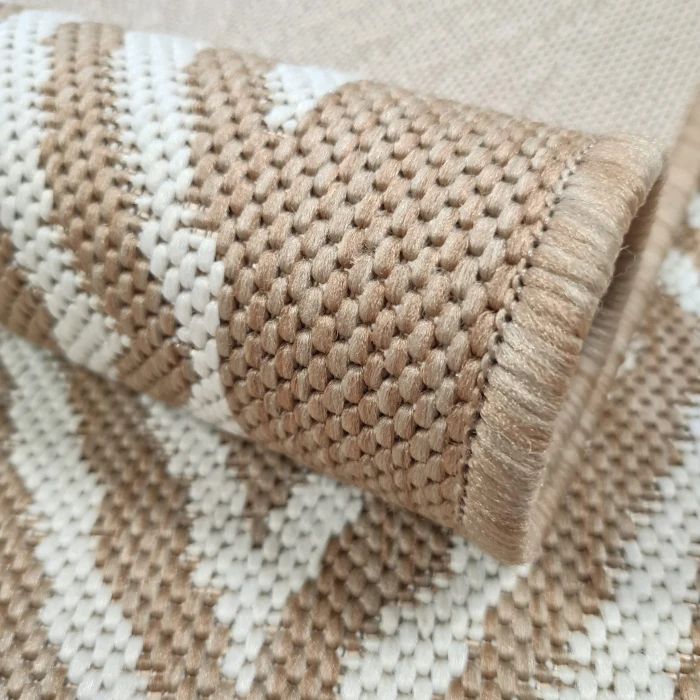 Chodnik sznurkowy Beżowy Romby szer. 80 cm #2