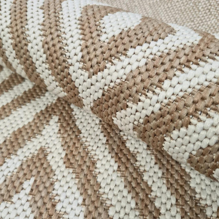 Chodnik sznurkowy Beżowy Romby szer. 80 cm #5