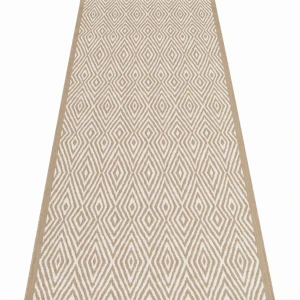 Chodnik sznurkowy Beżowy Romby szer. 80 cm