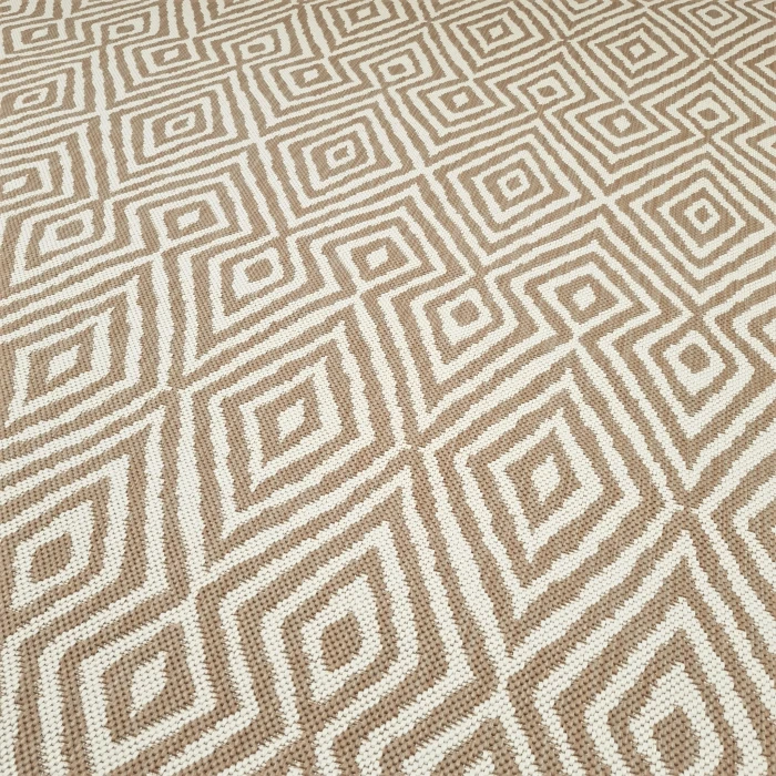 Chodnik sznurkowy Beżowy Romby szer. 80 cm #7