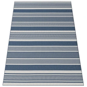 Dywan sznurkowy SIZAL - Balta 48118591 Pasy Niebieskie