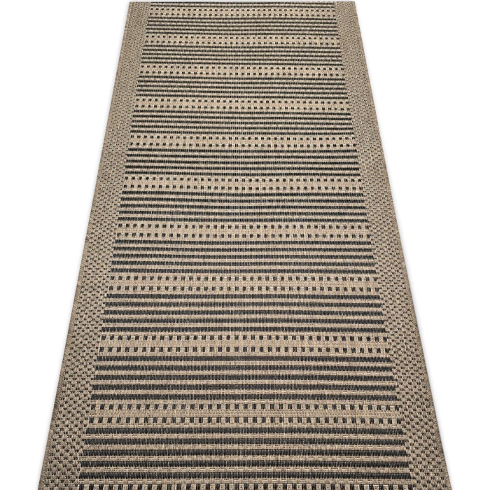 Chodnik podgumowany sznurkowy brązowy 80 cm