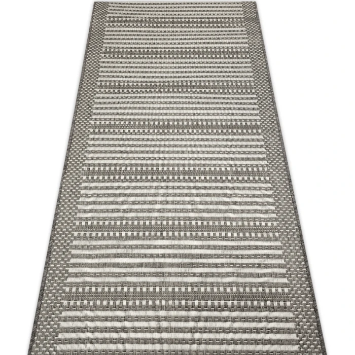 Chodnik dywanowy sznurkowy beżowy na żelu 80 cm #1