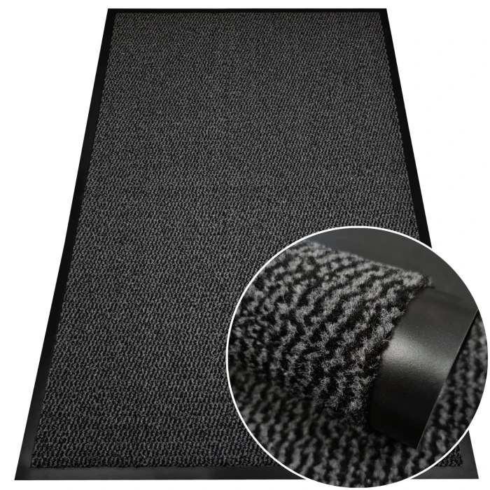 Wycieraczka pod drzwi Leyla 80x120 Czarna #1