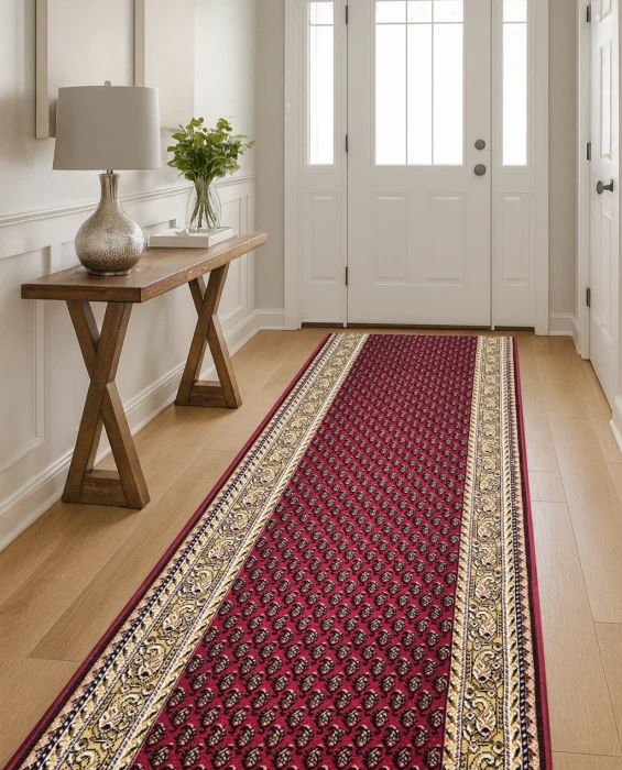 Chodnik podgumowany czerwony Inca bordo 67 cm #2