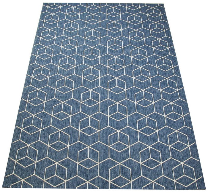 Dywan Romby Niebieskie